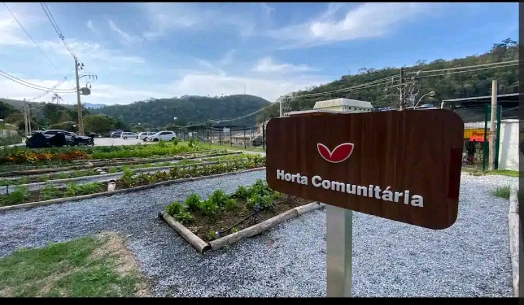 Horta comunitária do condomínio